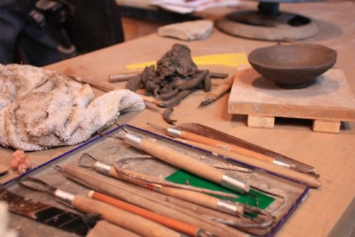 陶芸の粘土を成形する道具